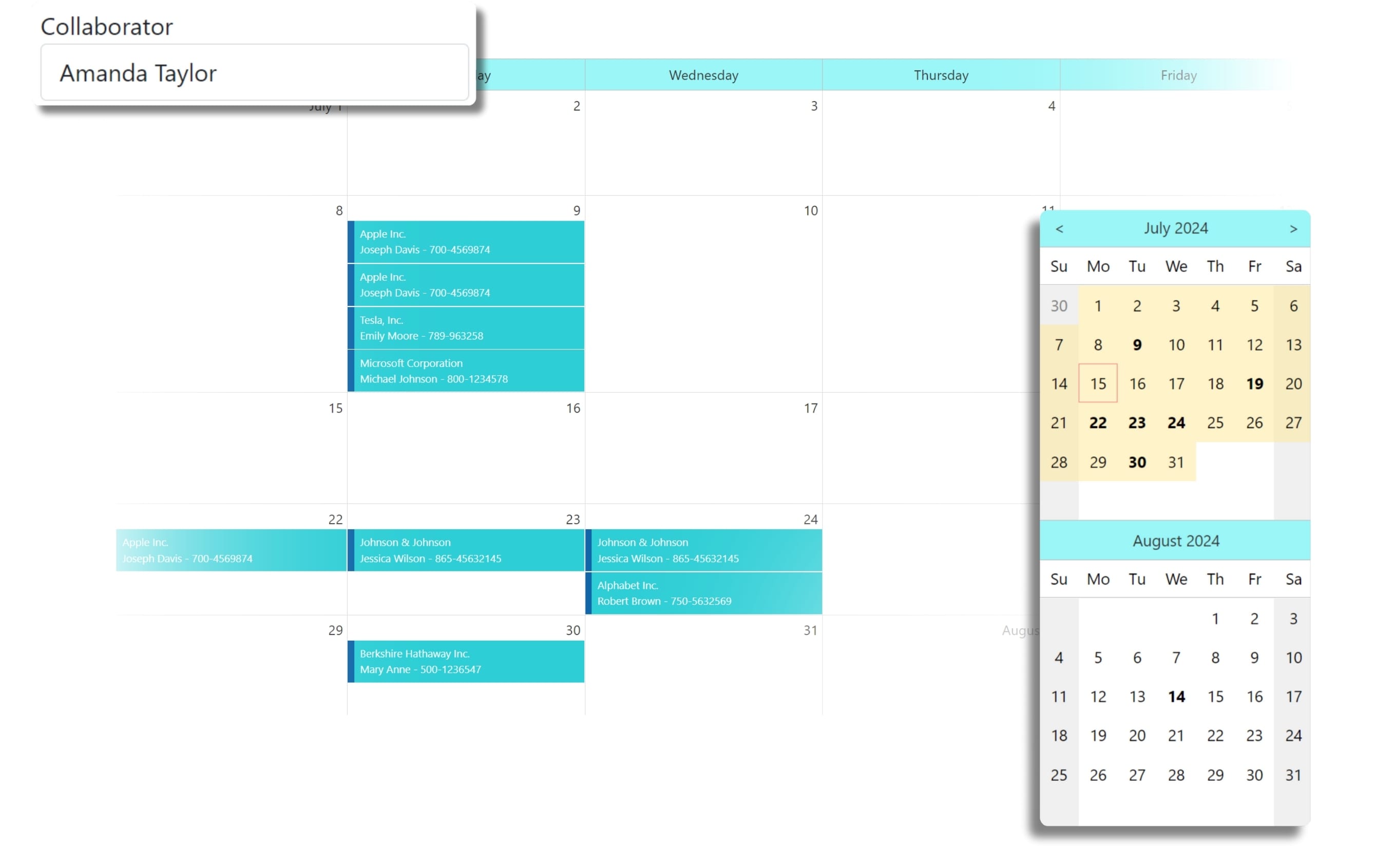 calendar crm